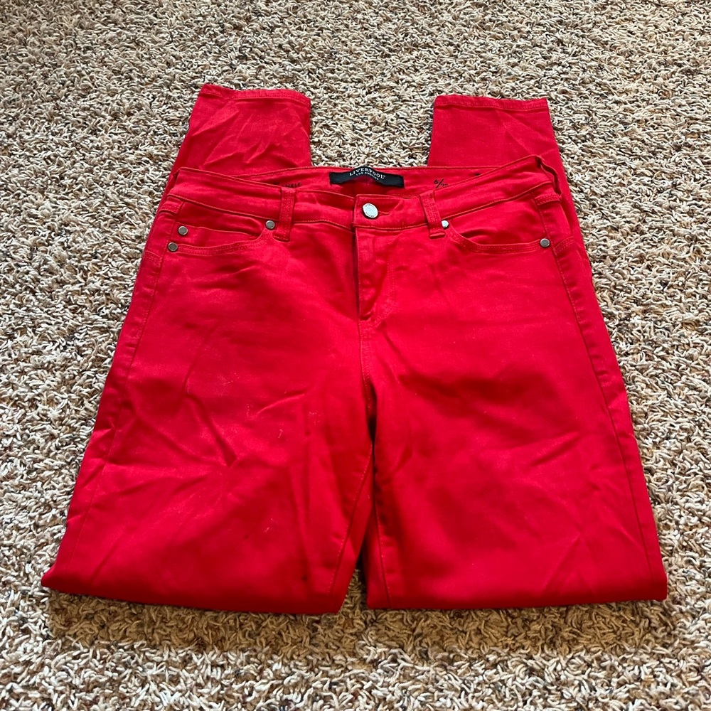 Liverpool Red Ankle Jeans